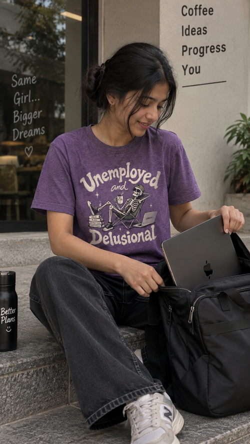 Unisex Delusional t shirt.